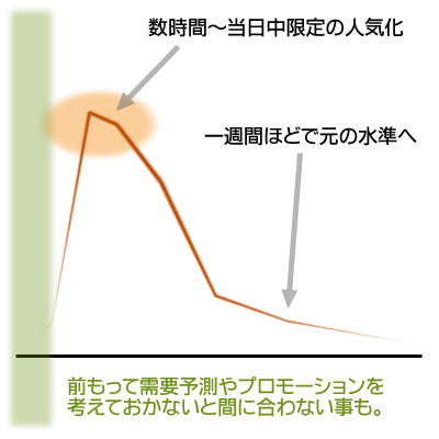 ブログからの爆発的なアクセスが…